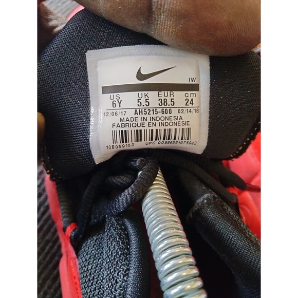 Nike‎ Shoes Youth 6Y W7.5 Air More Money " Golden Bred" Sneakers AH5215-600 - Picture 8 of 8